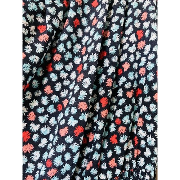 NWT MICHAEL Michael Kors Printed Pebble Crepe Off-the-Shoulder Dress - Large - Picture 7 of 8